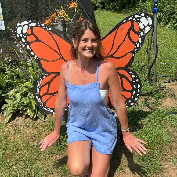 Linen Overalls - L - Picture 2 of 2